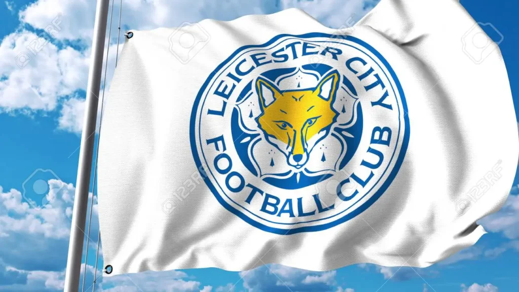 82137553-waving-flag-with-leicester-city-fc-football-club-logo-editorial-3d-rendering